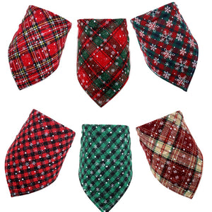 Christmas Cotton Bandana for Small Pets