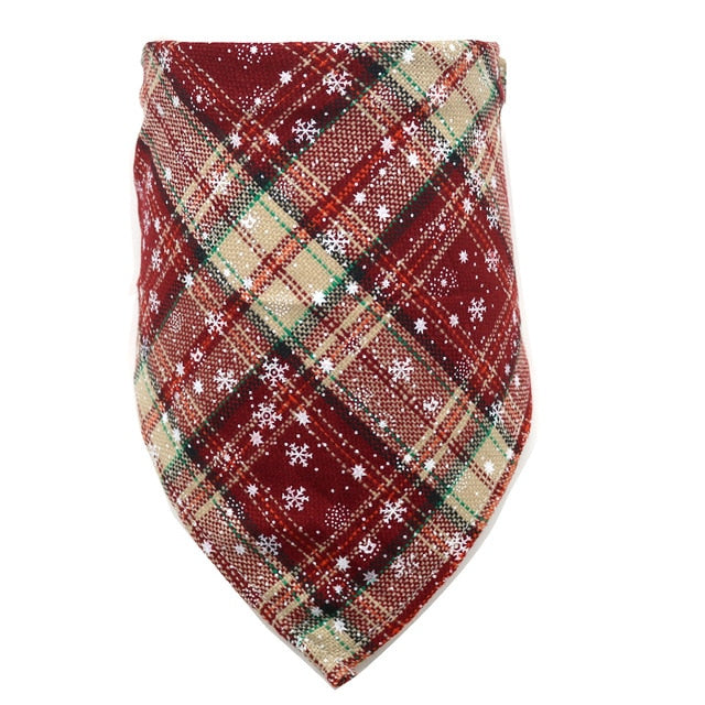 Christmas Cotton Bandana for Small Pets