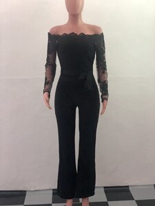 Long Sleeve Sexy Lace Jumpsuits