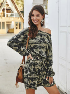 2020 Summer Camouflage Playsuit